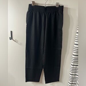 Old Navy Women's Straight Leg Black Linen Pants. Medium. New with tags.